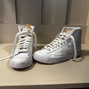 Nike White High-Top Athletic Shoes